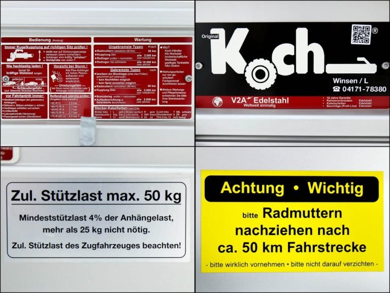 Koch Deckelanhänger Höhe:65cm 1000kg|Typ B1000|Angebot-Neu – Bild 17