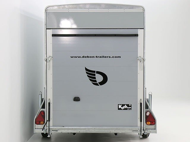 Debon Kofferanhänger Cargo H:190cm 1,3t|Alu, Polybug|Tür|grau-Neu – Bild 6