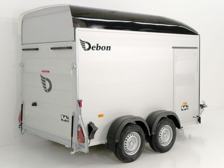 Debon Kofferanhänger Cargo H:200cm 2,6t|Alu|Polybug|Tür|schwarz-Neu – Bild 3