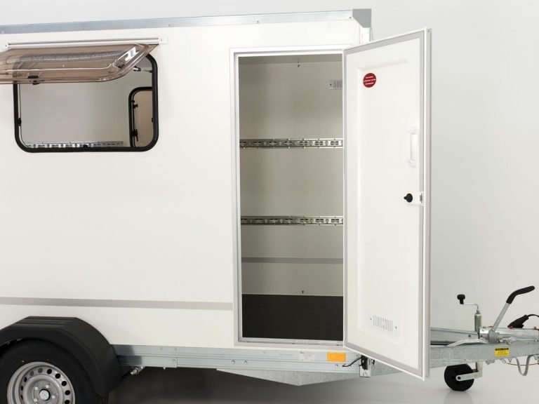 Kofferanhänger BK Höhe:180 1,3t|Rampe|Tür|2 Fenster-Neu – Bild 4