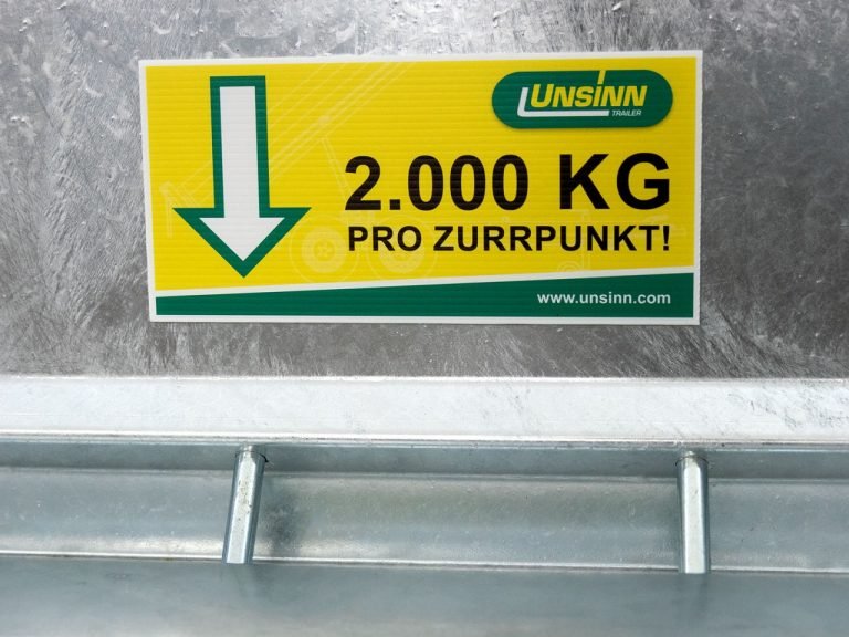 Unsinn Baumaschinenanhänger UBA 160x306cm 3,0t|Schwenk-Rampen-Neu – Bild 15