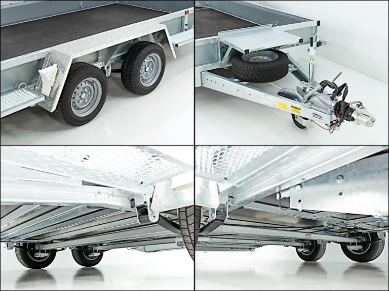 Variant Baumaschinenanhänger Maxi Load 180×400 3,5t|Skids|Beavertail-Neu – Bild 6