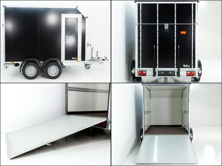 Vezeko Kofferanhänger VK Sandwich Black 2,7t|Rampe|Tür|Schräge-Neu – Bild 7