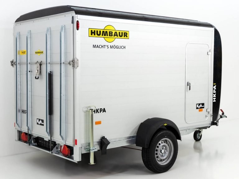 Humbaur Kofferanhänger HKPA 1,5t|Alu|Polybug|Seitentür|12 Zoll-Neu – Bild 3
