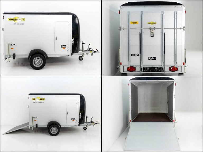 Humbaur Kofferanhänger HKPA 1,5t|Alu|Polybug|Seitentür|12 Zoll-Neu – Bild 5