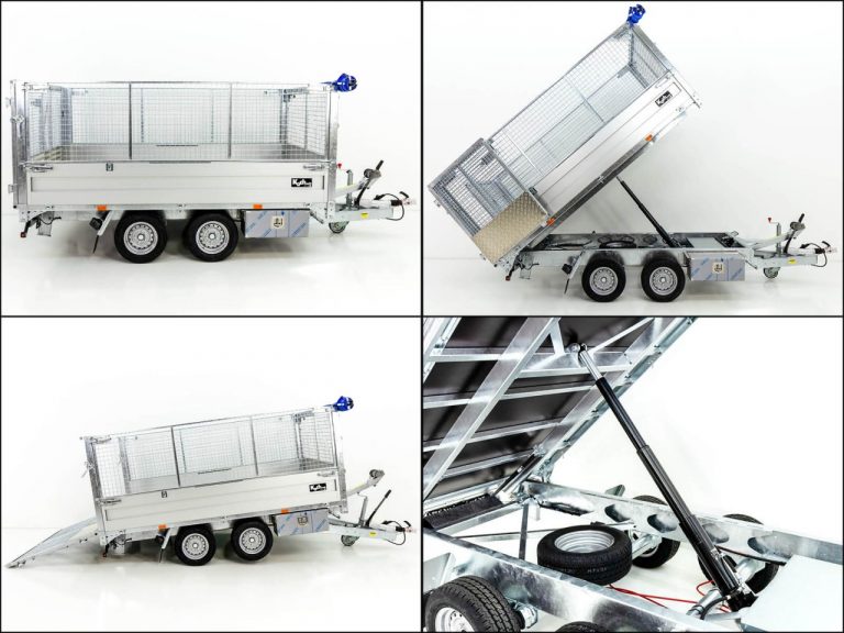Twintrailer Multi-Heckkipper TT30-30 3,0t|120cm|Tandem|Netz-Neu – Bild 7