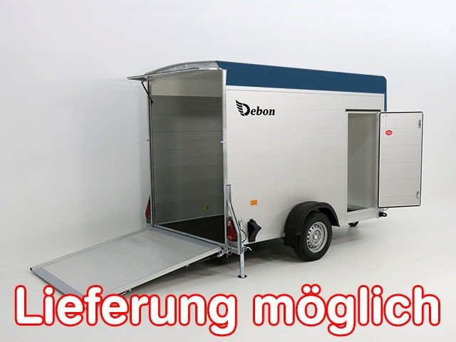 Debon Kofferanhänger Cargo H:190cm 1,3t|Alu, Polybug|Tür|blau-Neu – Bild 5