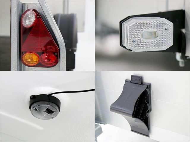 Debon Kofferanhänger Cargo H:190cm 1,3t|Alu, Polybug|Tür|blau-Neu – Bild 13