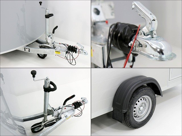 Debon Kofferanhänger Cargo H:190cm 1,3t|Alu, Polybug|Tür|blau-Neu – Bild 11