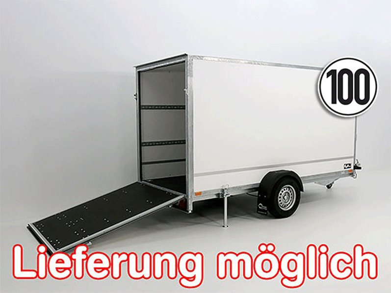 Kofferanhänger BK 146x357cm Höhe:180cm 1,3t|Rampe-Neu