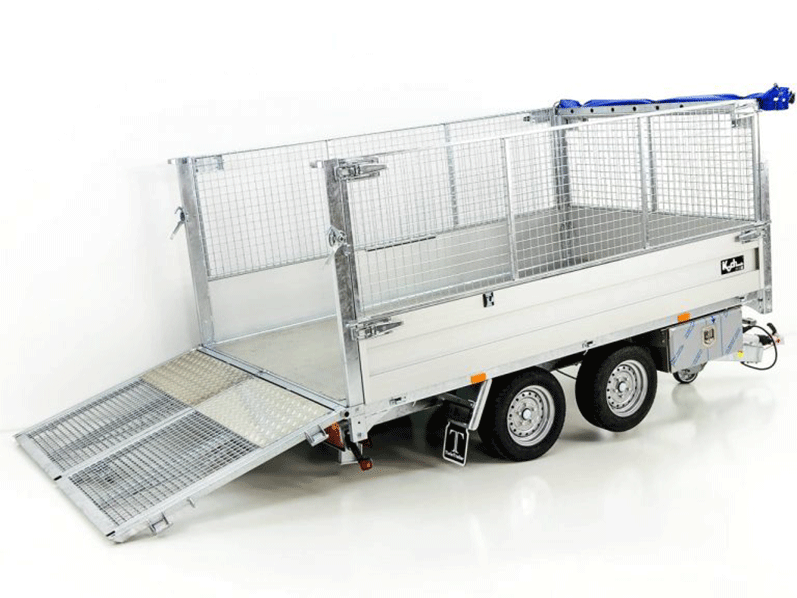 Twintrailer Multi-Heckkipper TT30-30 3,0t|120cm|Tandem|Netz-Neu