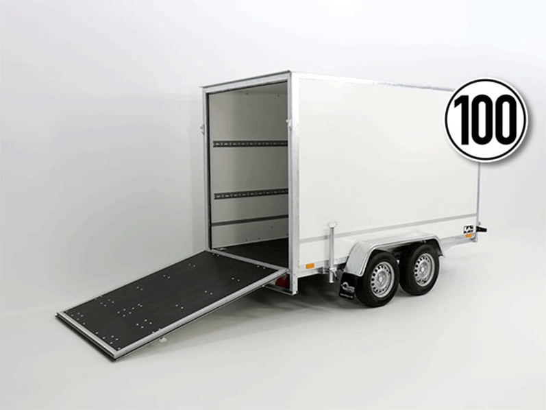 Kofferanhänger BK 146x304cm Höhe:180cm 2,0t|Rampe-Neu