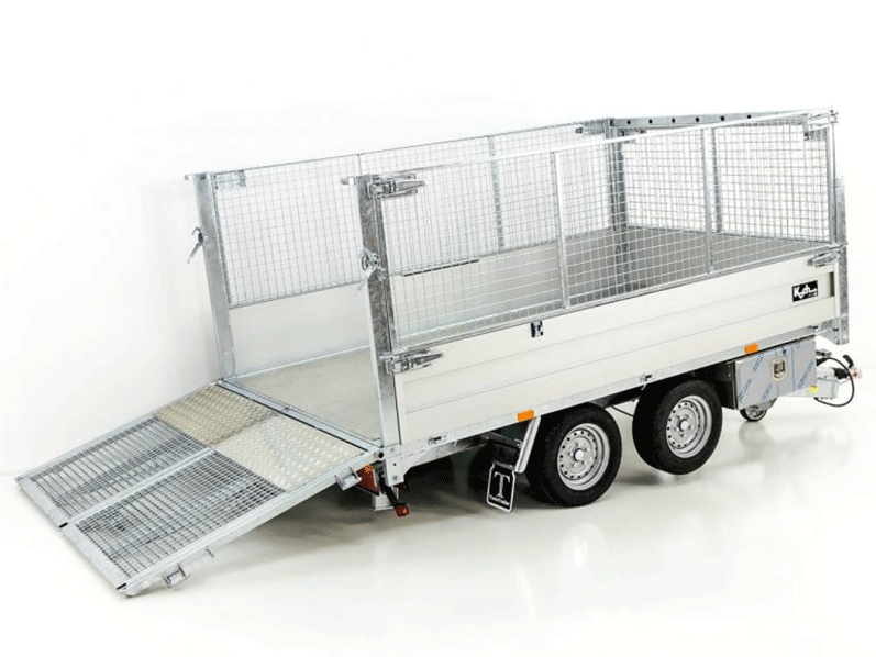 Twintrailer Multi-Heckkipper TT30-30 3,0t|183x309x40/120cm|Tandem-Neu