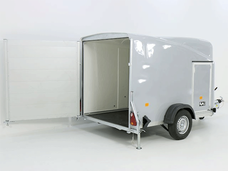 Debon Kofferanhänger DK Vollpoly H:160cm|neues Modell|grau-Neu
