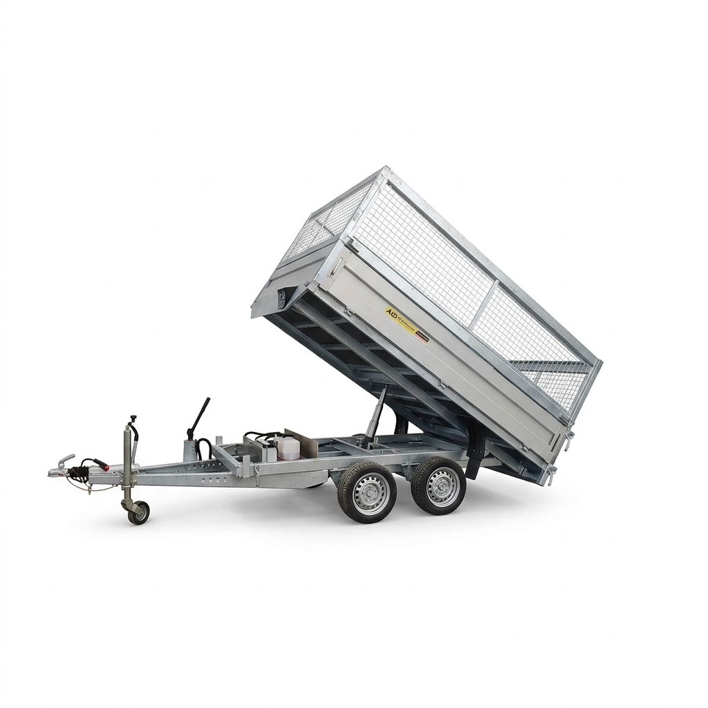 Kippanhänger 2.700 kg – Dreiseitenkipper mit Elektrohydraulik