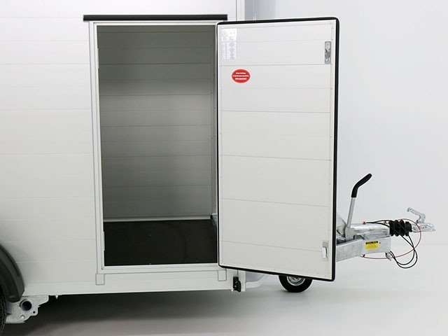 Debon Kofferanhänger Cargo H:190cm 1,3t|Alu, Polybug|Tür|grau-Neu – Bild 12