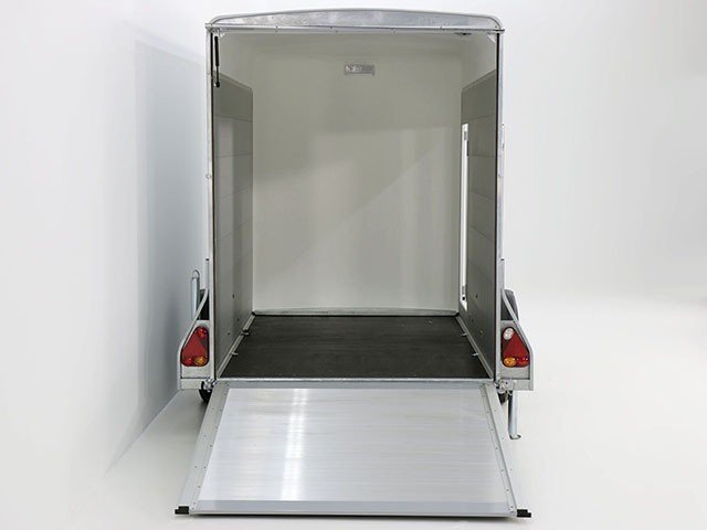 Debon Kofferanhänger Cargo H:190cm 1,3t|Alu, Polybug|Tür|grau-Neu – Bild 8