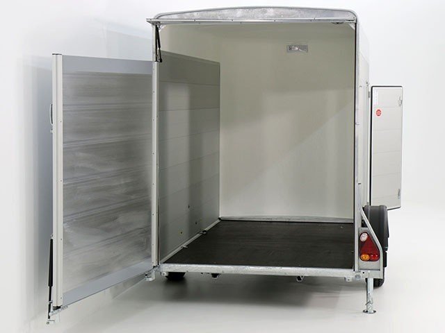 Debon Kofferanhänger Cargo H:190cm 1,3t|Alu, Polybug|Tür|grau-Neu – Bild 7