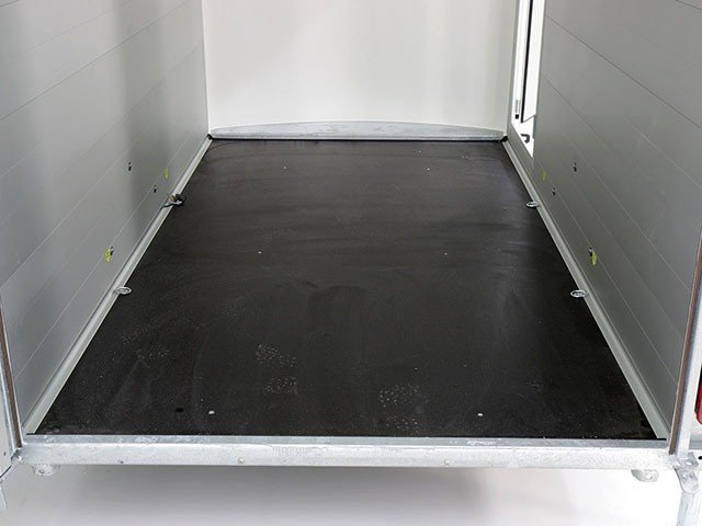 Debon Kofferanhänger Cargo H:190cm 1,3t|Alu, Polybug|Tür|grau-Neu – Bild 13