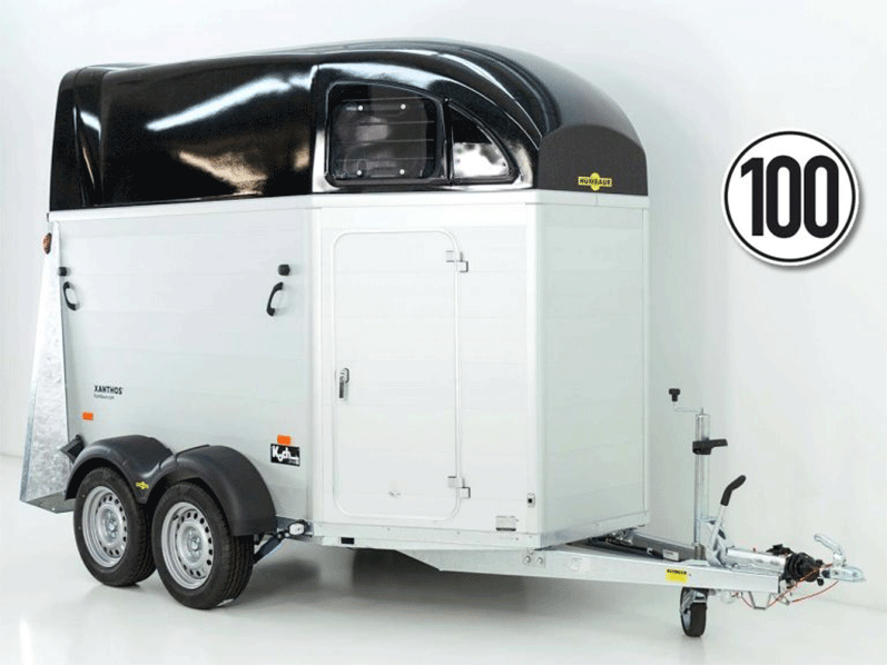 Humbaur Pferdeanhänger XANTHOS 2400|schwarz|Sattelkammer-Neu
