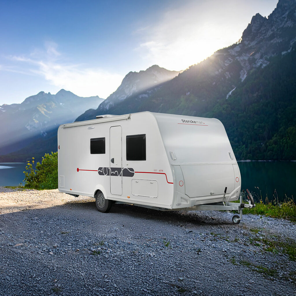Sterckeman Easy 420CP – Wohnwagen 4 Personen, große Küche, 950 kg