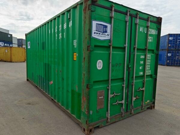 20-Fuß Seecontainer in Grün – wirtschaftlicher Lagercontainer – Bild 2