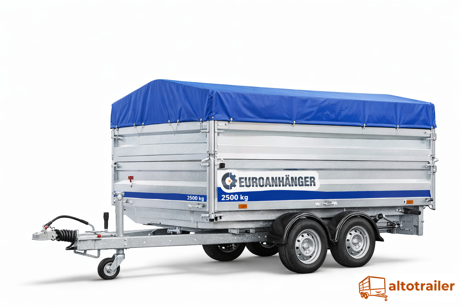 Kippanhänger 2500 kg – Doppelachse, Hochplane & verstärkte Bordwände | Top-Angebot – Bild 2