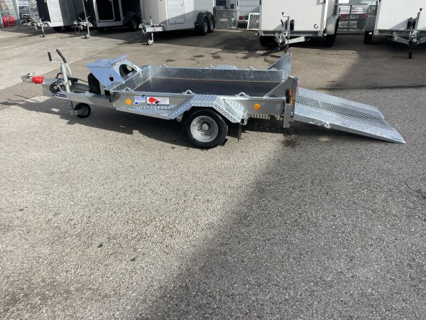 Ifor Williams GH64 Baumaschinenanhänger mit Rampe – Bild 8